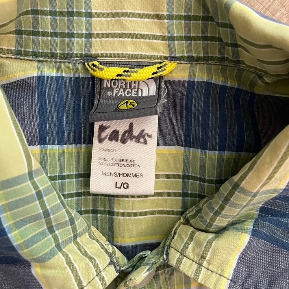 North Face Plaid Shirt Large